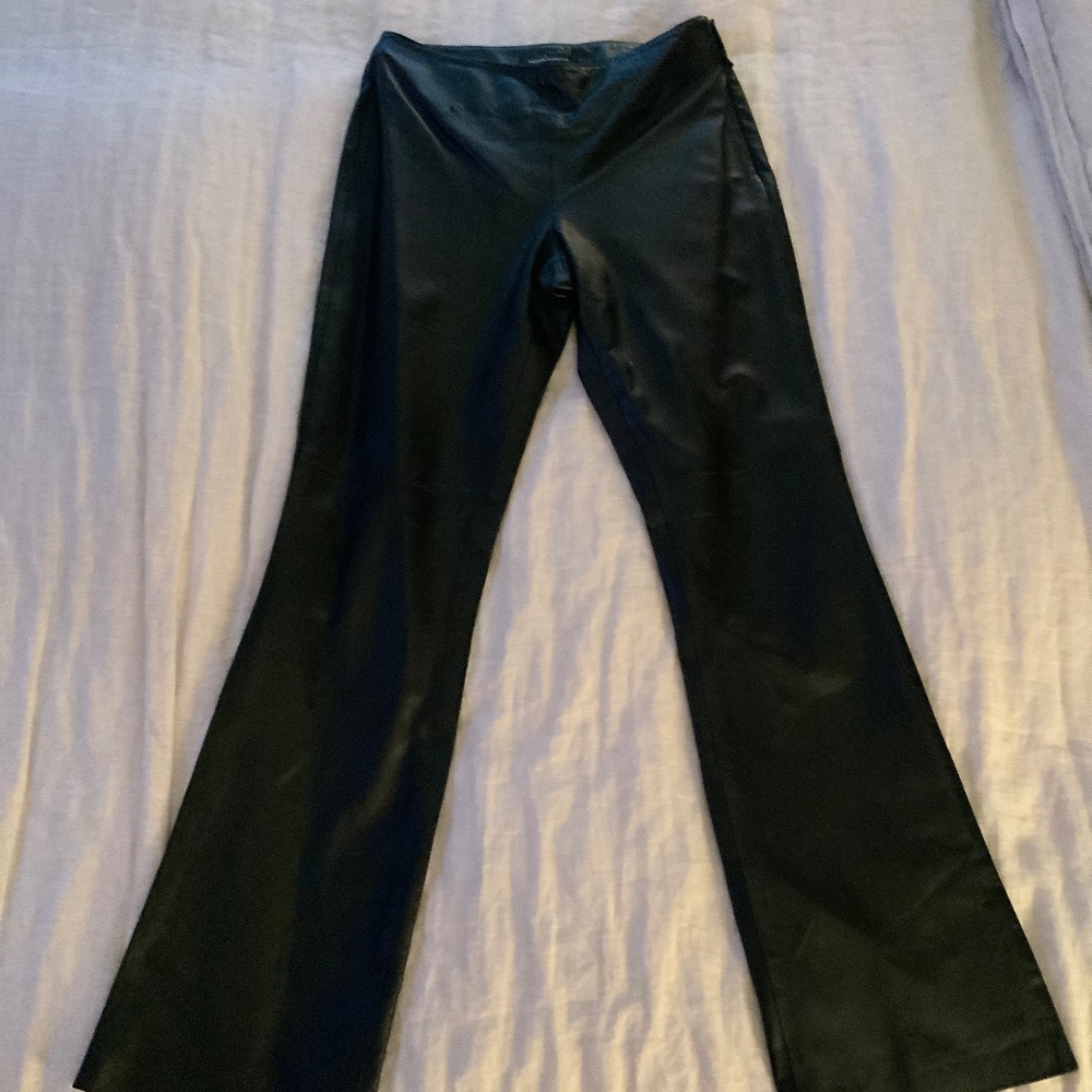 Leather Pant, Black, Size 4.